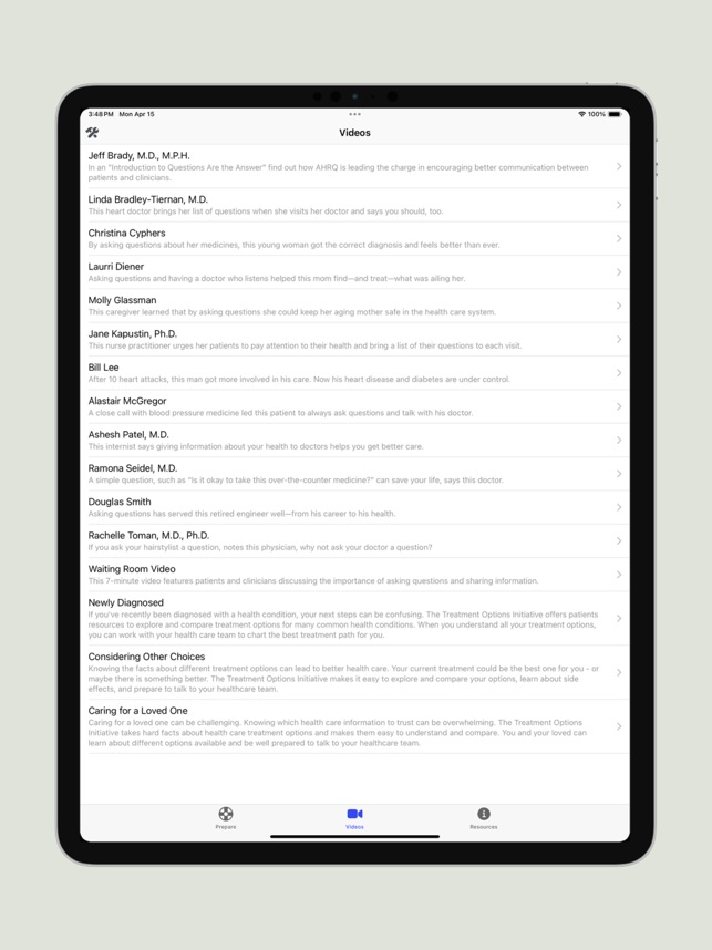 AHRQ Question Builder screenshot 4 of 29