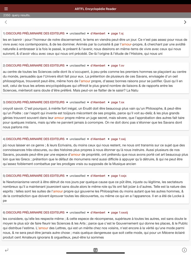 ARTFL Encyclopédie Reader screenshot 3 of 28