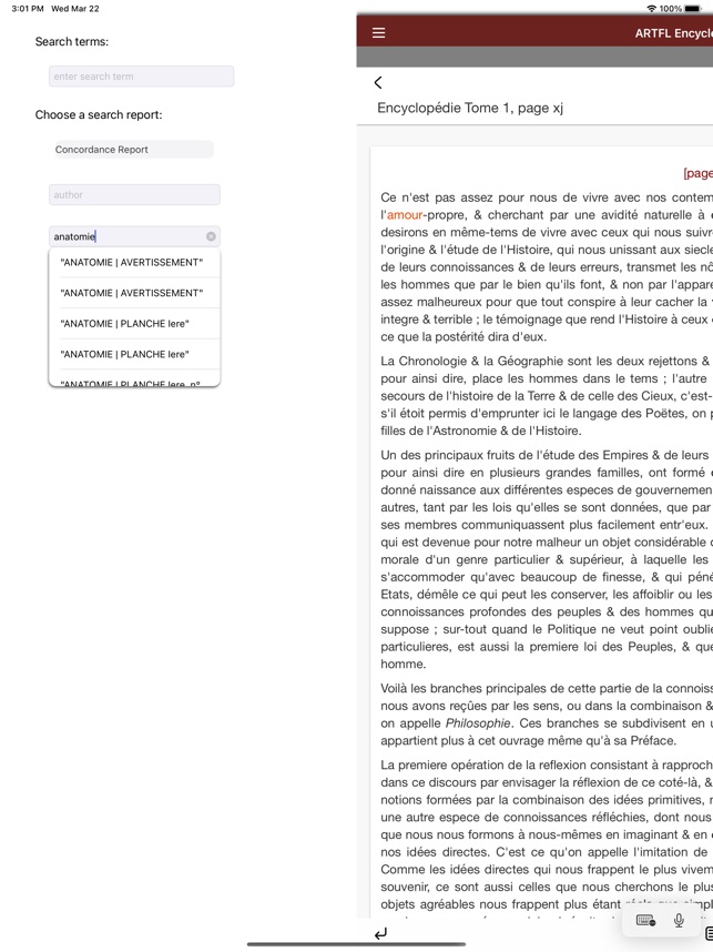 ARTFL Encyclopédie Reader screenshot 5 of 28