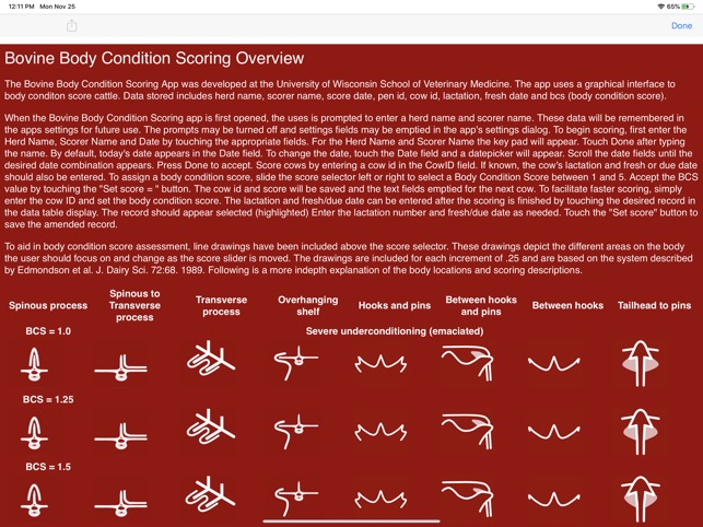 Body Condition Scorer screenshot 5 of 7