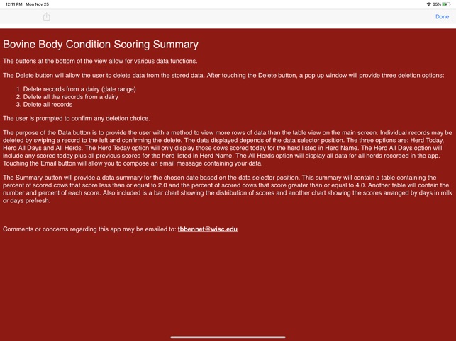 Body Condition Scorer screenshot 7 of 7