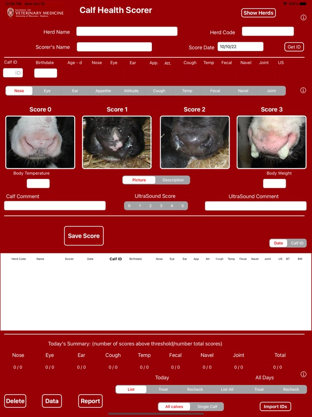 Calf Health Scorer screenshot 1 of 9
