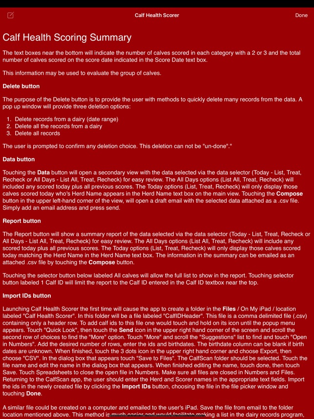 Calf Health Scorer screenshot 6 of 9