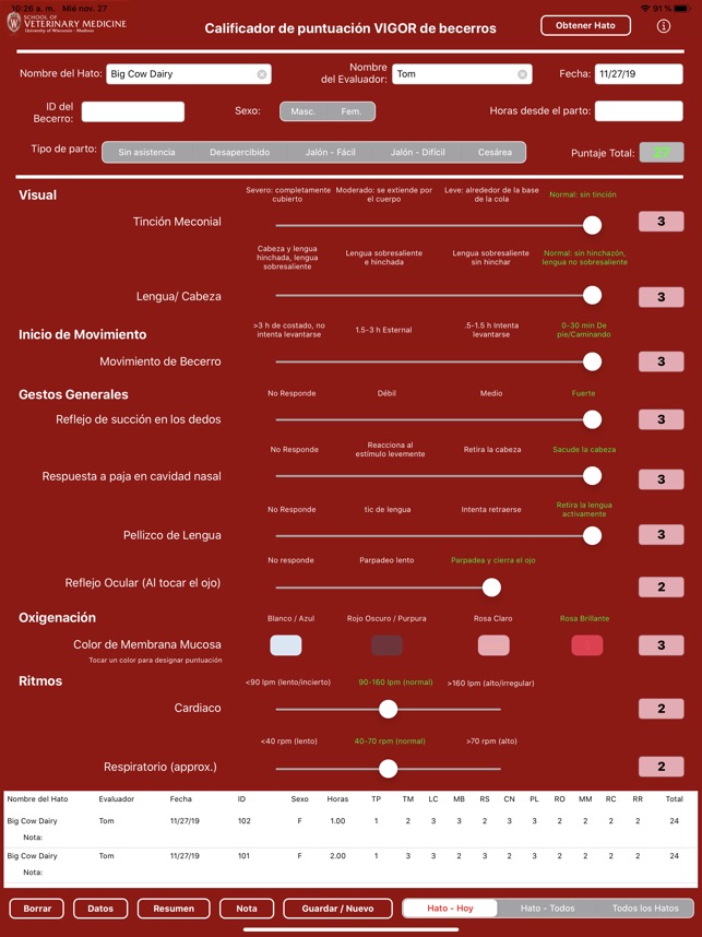 Calf VIGOR Scorer screenshot 2 of 17