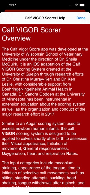 Calf VIGOR Scorer screenshot 17 of 17