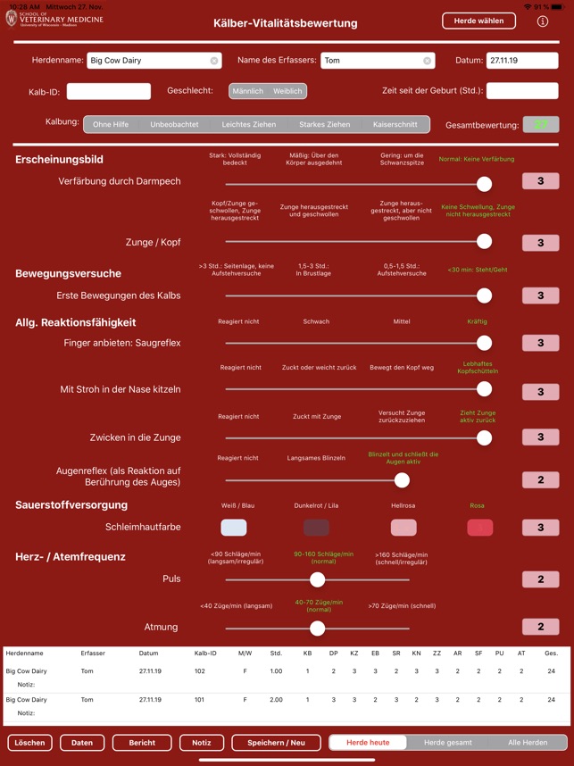 Calf VIGOR Scorer screenshot 3 of 17