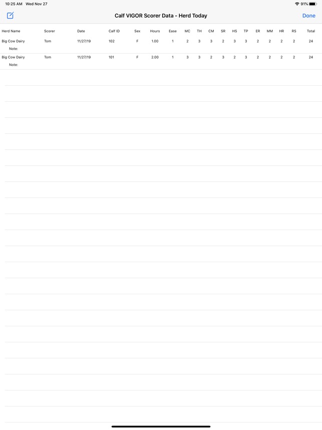 Calf VIGOR Scorer screenshot 5 of 17