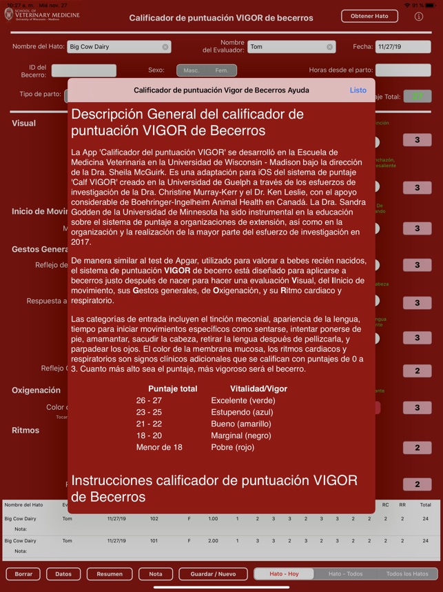 Calf VIGOR Scorer screenshot 8 of 17