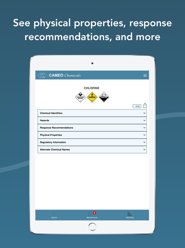 CAMEO Chemicals screenshot 7 of 27