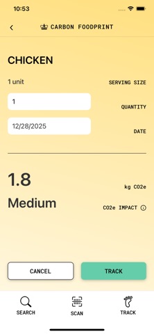 Carbon Foodprint screenshot 6 of 18
