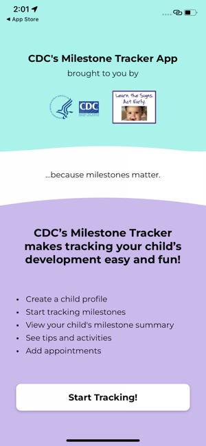 CDC's Milestone Tracker screenshot 1 of 16