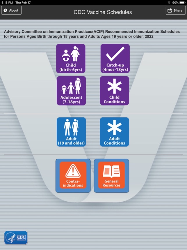 CDC Vaccine Schedules screenshot 3 of 12