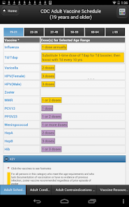 CDC Vaccine Schedules screenshot 9 of 12