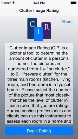 Clutter Image Rating screenshot 1 of 5