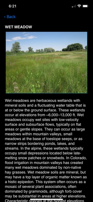 Colorado Wetlands Mobile App screenshot 12 of 13
