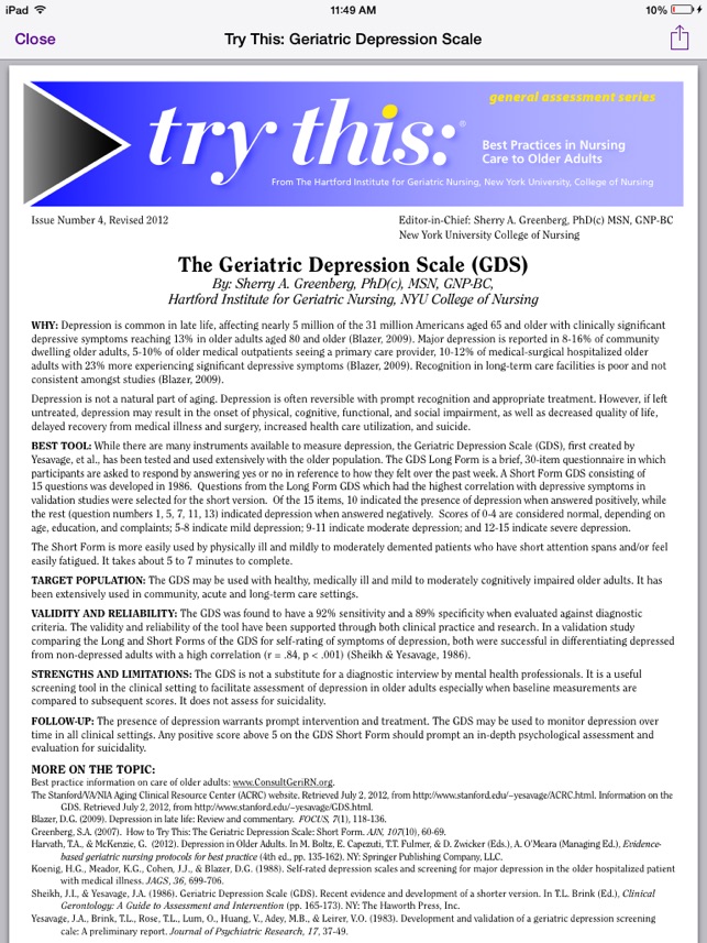 ConsultGeri: Dementia screenshot 1 of 10