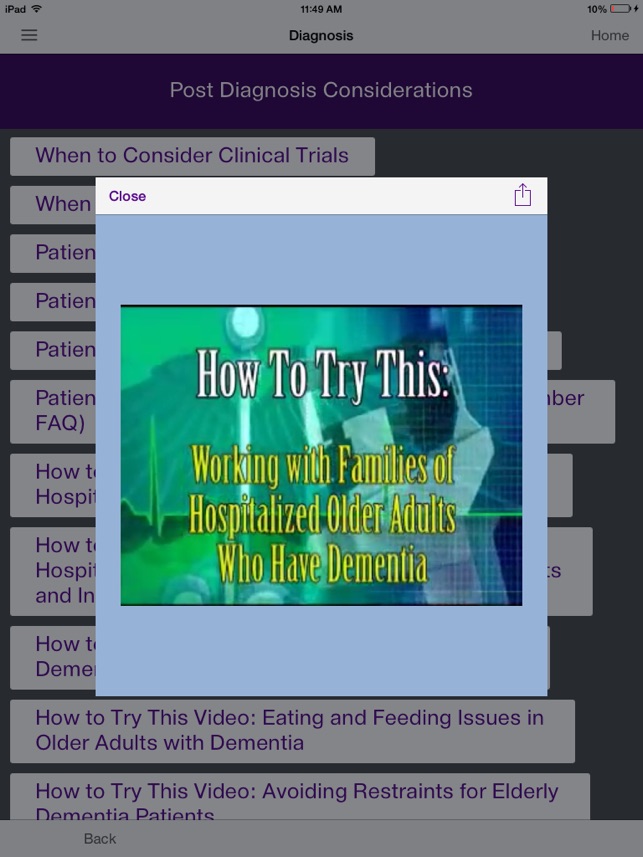 ConsultGeri: Dementia screenshot 4 of 10