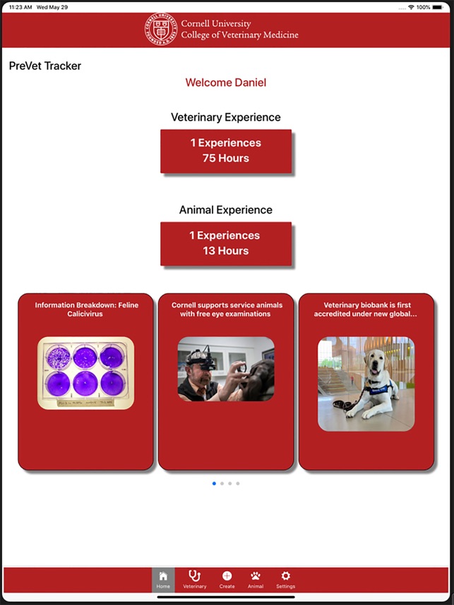 Cornell Vet preVet Tracker screenshot 2 of 10