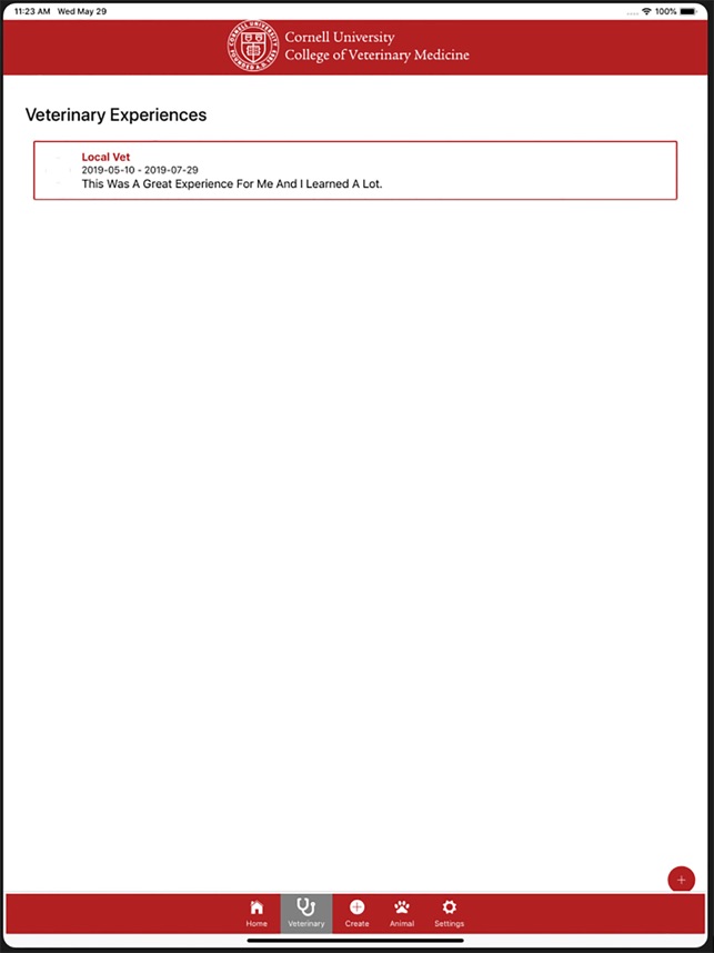 Cornell Vet preVet Tracker screenshot 3 of 10