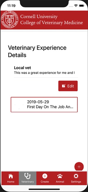 Cornell Vet preVet Tracker screenshot 9 of 10