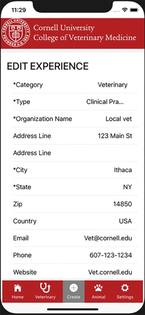 Cornell Vet preVet Tracker screenshot 10 of 10