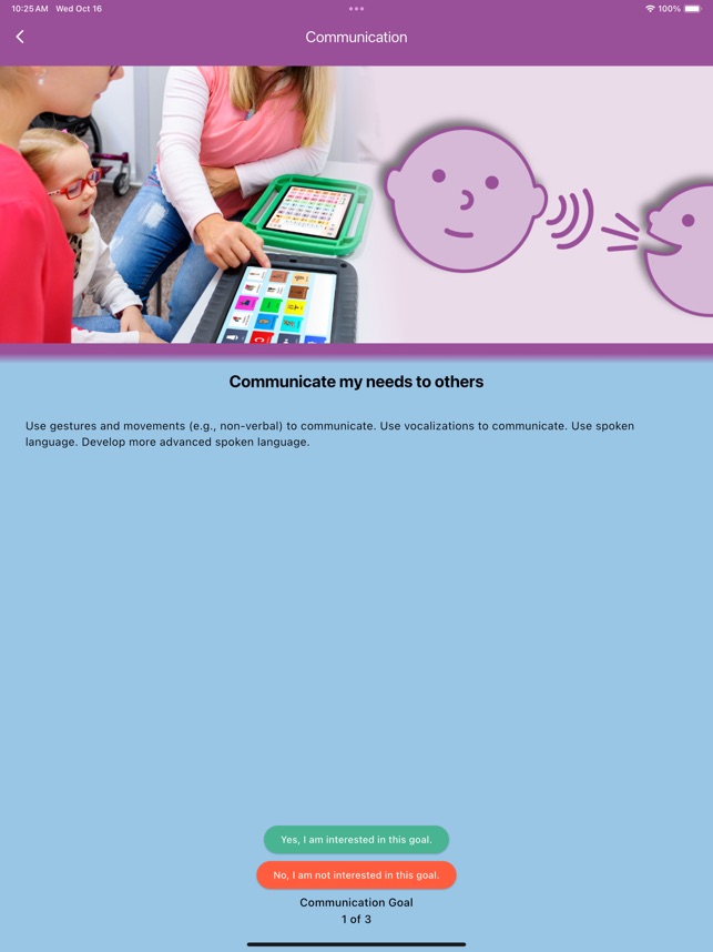 Creating Goals for Children screenshot 5 of 9