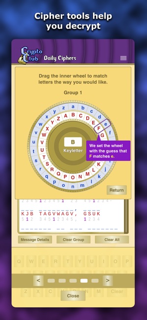 CryptoClub Daily Ciphers screenshot 2 of 5