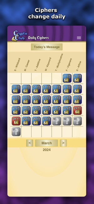 CryptoClub Daily Ciphers screenshot 3 of 5