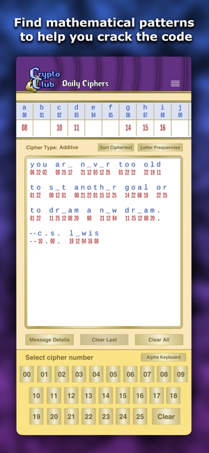 CryptoClub Daily Ciphers screenshot 4 of 5
