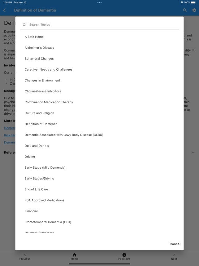 Dementia Guide Expert screenshot 11 of 28