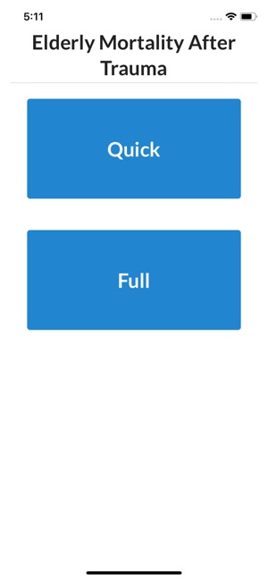 Elderly Mortality After Trauma screenshot 4 of 6