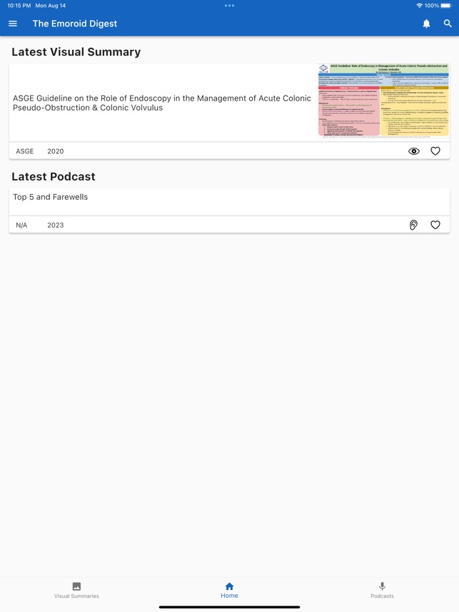 Emoroid Digest App screenshot 1 of 10