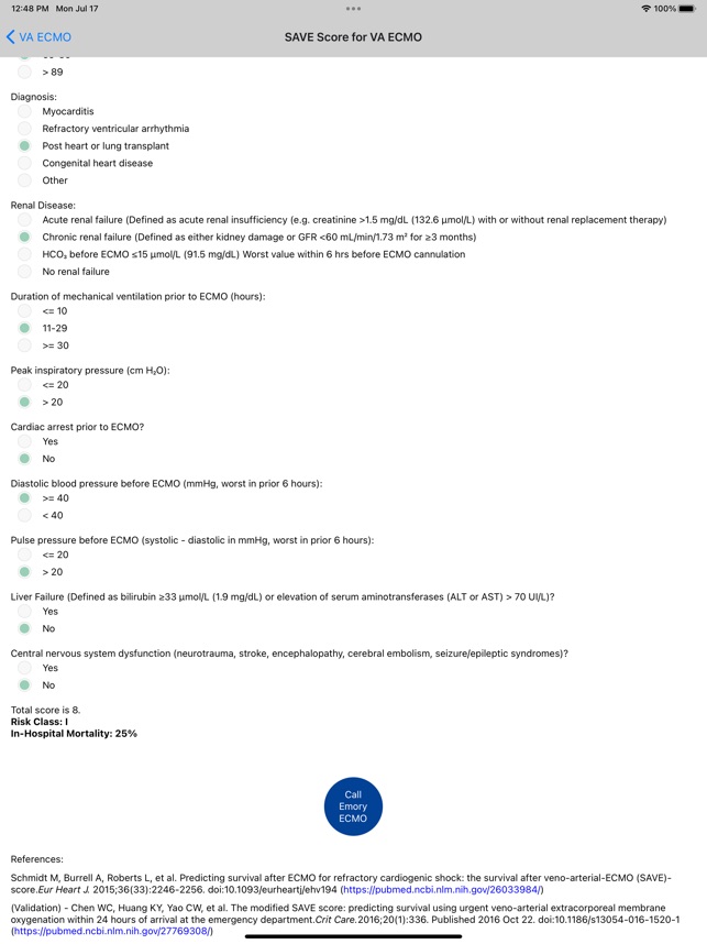 Emory ECMO screenshot 9 of 25