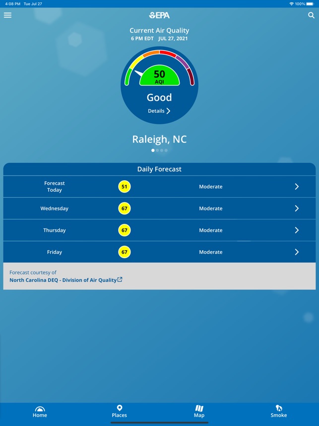 EPA AIRNow screenshot 1 of 25