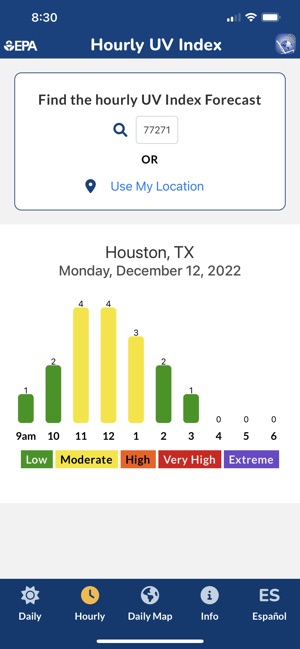 EPA's SunWise UV Index screenshot 8 of 12