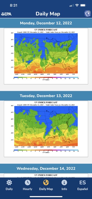 EPA's SunWise UV Index screenshot 9 of 12