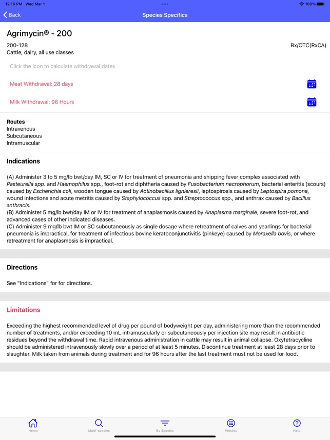 FARAD's VetGRAM screenshot 7 of 44