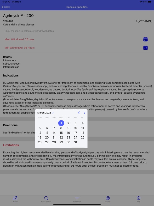 FARAD's VetGRAM screenshot 8 of 44