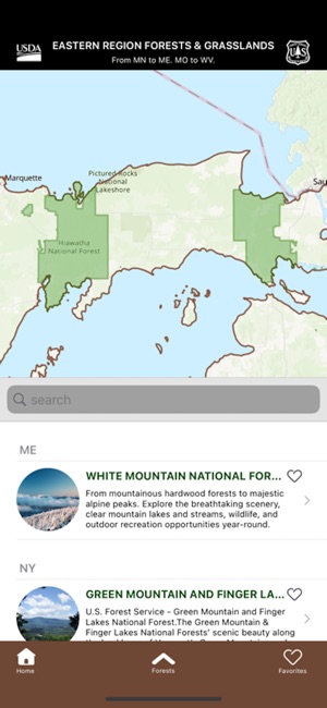 Forest Service Eastern Region screenshot 1 of 20