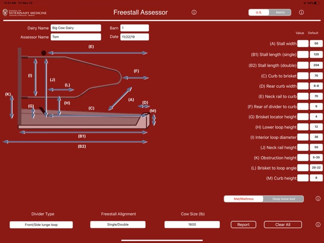 Freestall Assessor screenshot 1 of 7