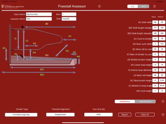 Freestall Assessor screenshot 5 of 7