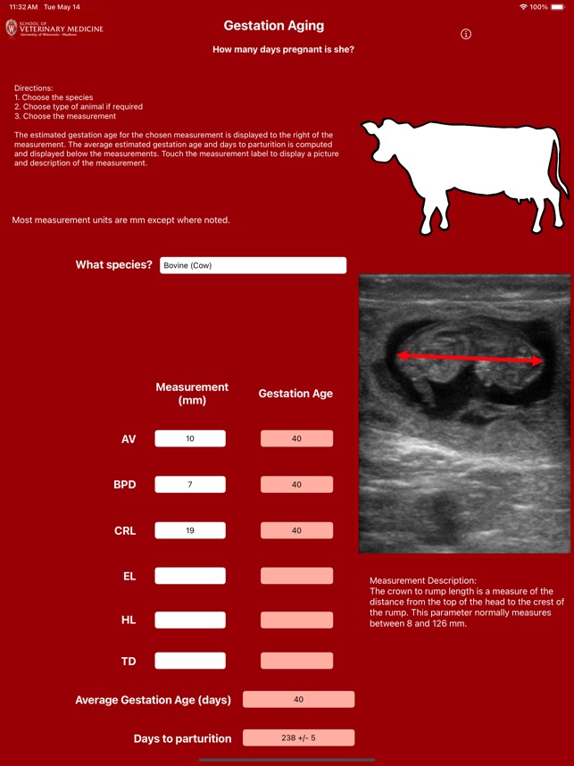 Gestation Aging screenshot 1 of 6