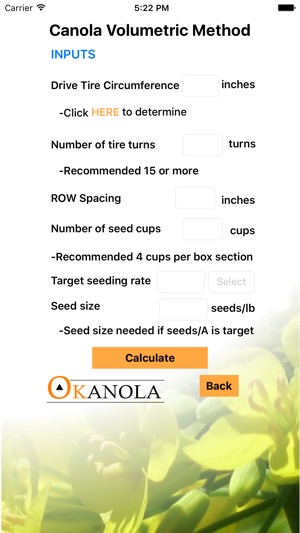 Grain Drill Calibration Calculator screenshot 6 of 8