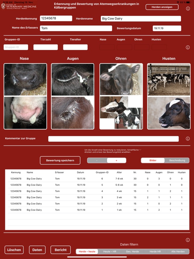 Group Pen Respiratory Scorer screenshot 2 of 20