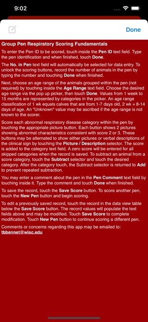 Group Pen Respiratory Scorer screenshot 16 of 20