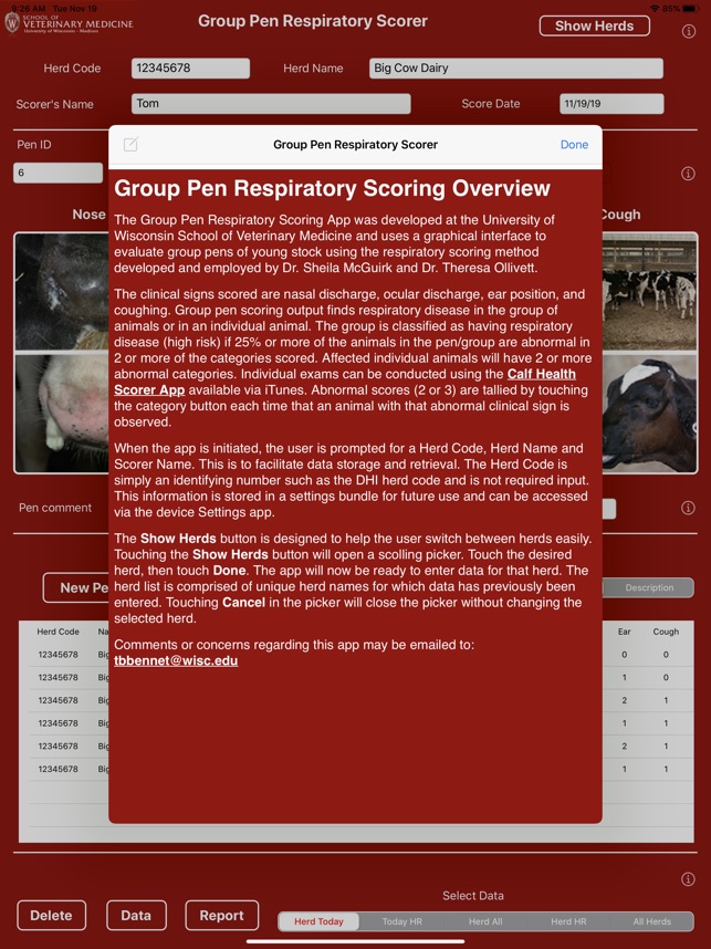 Group Pen Respiratory Scorer screenshot 5 of 20