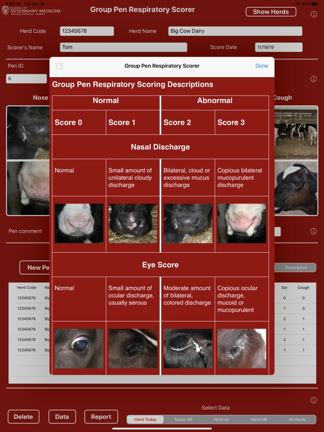 Group Pen Respiratory Scorer screenshot 7 of 20