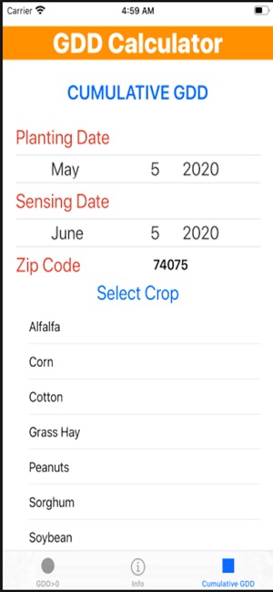 Growing Degree Days Calculator screenshot 2 of 7