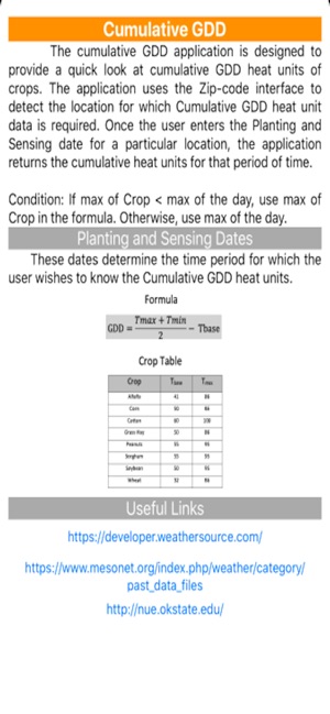 Growing Degree Days Calculator screenshot 7 of 7