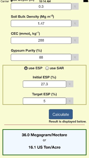 Gypsum Requirement screenshot 4 of 5
